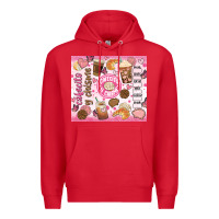 Red cafecito y chisme Premium Hoodie - JahusDesignShop