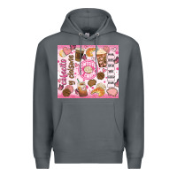 Rock cafecito y chisme Premium Hoodie - JahusDesignShop