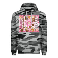 Slate Camo cafecito y chisme Premium Hoodie - JahusDesignShop