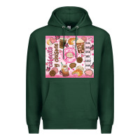 Sports Green cafecito y chisme Premium Hoodie - JahusDesignShop