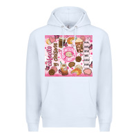 White cafecito y chisme Premium Hoodie - JahusDesignShop