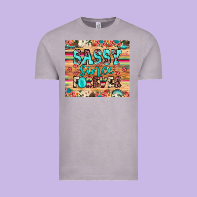 Sassy Since Forever Vintage Tee Designed By Jahusdesignshop