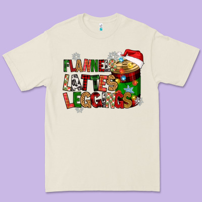 Premium Tee flannels lattes