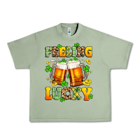 Oil Green feeling lucky Urban Heavy Tee - Artiststas