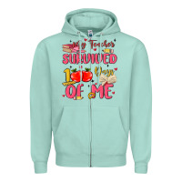 Seafoam my teacher survived 100 days of me Zipper Hoodie - MaliasSmallBusiness