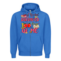 True Royal my teacher survived 100 days of me Zipper Hoodie - MaliasSmallBusiness
