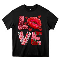 Black love kiss Heavy Core Tee - RanaPortraitStore