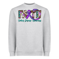Heather Grey faith crohn's disease awareness Heavyweight Sweatshirt - JahusDesignShop