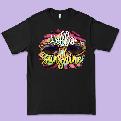 Hello Sunshine Premium Tee Designed By Barkaloodesign
