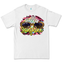 White hello sunshine Premium Tee - BarkalooDesign