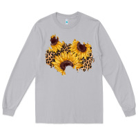 Moon Dust sunflower leopard patch Long Sleeve Tee - AdoDesignShop