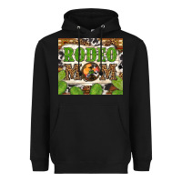 Black Western Rodeo Mom Tumbler Heavyweight Hoodie - BundleAndBundleShop