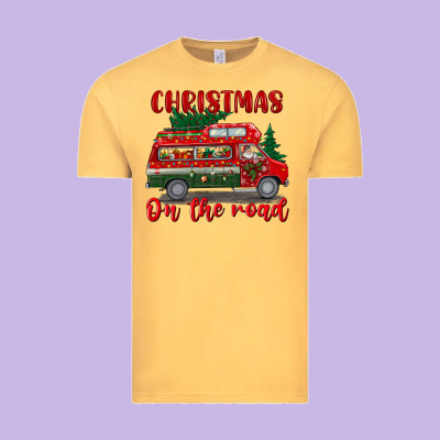 Christmas On The Road Vintage Tee Designed By Bundleandbundleshop