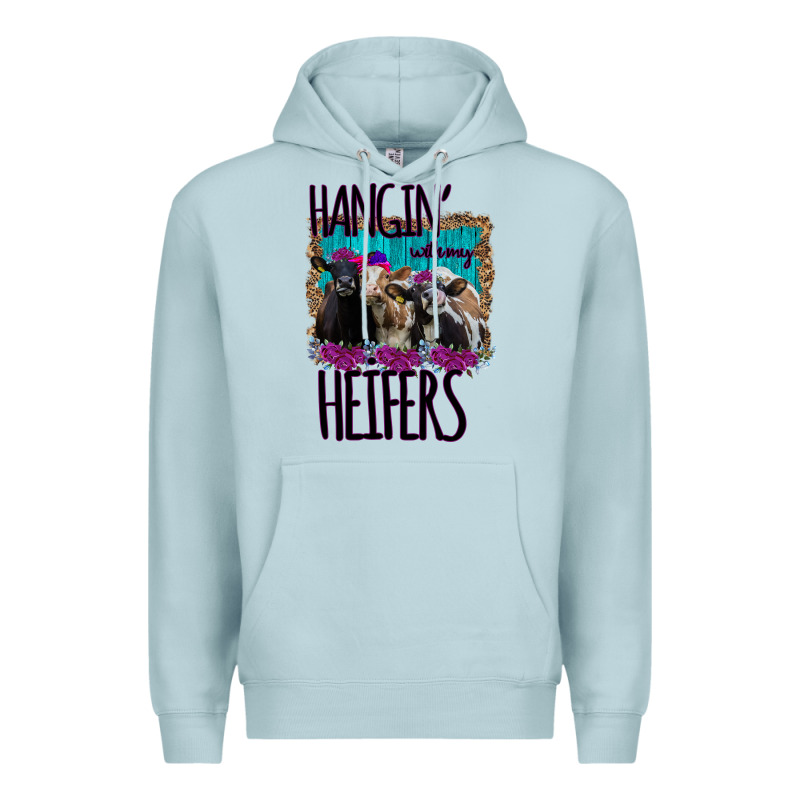 Hangin With My Heifers Premium Hoodie by Bettercallsaul | Teevron