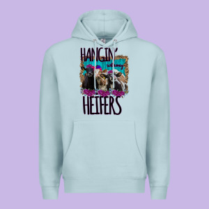 Hangin With My Heifers Premium Hoodie Designed By Bettercallsaul