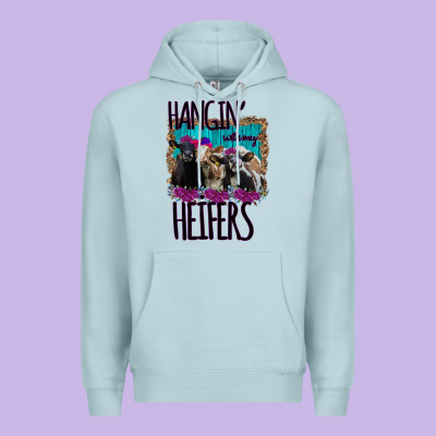 Hangin With My Heifers Premium Hoodie Designed By Bettercallsaul
