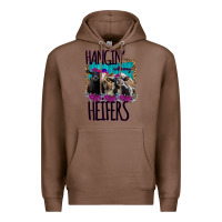 Chestnut Hangin With My Heifers Premium Hoodie - Bettercallsaul