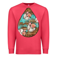Cardinal american football and western roses teardrop Premium Sweatshirt - BundleAndBundleShop
