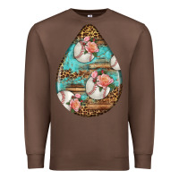 American Football And Western Roses Teardrop Premium Sweatshirt | Teevron