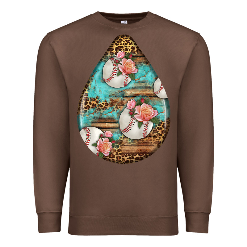 American Football And Western Roses Teardrop Premium Sweatshirt by BundleAndBundleShop | Teevron