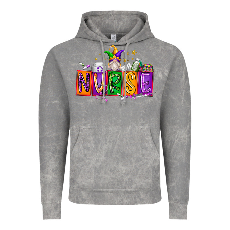 Nurse Mardi Gras Vintage Hoodie by RacoonDesign | Teevron