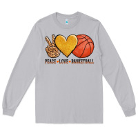 Moon Dust peace love basketball Long Sleeve Tee - AdoDesignShop