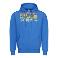 True Royal to those accustomed to privilege Zipper Hoodie - MaliasSmallBusiness