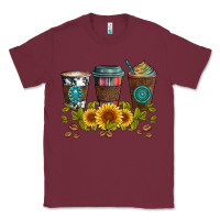 Burgundy coffee group and sunflowers Classic Tee - Artiststas