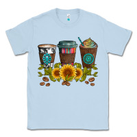 Dusty Blue coffee group and sunflowers Classic Tee - Artiststas