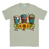 Matcha coffee group and sunflowers Classic Tee - Artiststas