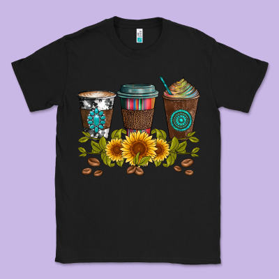 Coffee Group And Sunflowers Classic Tee Designed By Artiststas