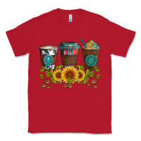 Red coffee group and sunflowers Classic Tee - Artiststas