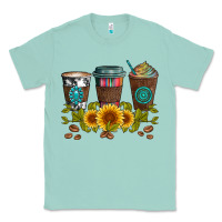 Seafoam coffee group and sunflowers Classic Tee - Artiststas