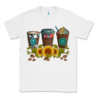 White coffee group and sunflowers Classic Tee - Artiststas