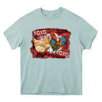 Arona xoxo rooster and chicken Heavy Core Tee - RanaPortraitStore