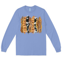 Colony Blue western brushstrokes Long Sleeve Tee - AdoDesignShop