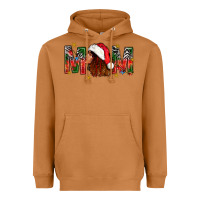 Meerkat Western Mom With Woman In Santa Hat Heavyweight Hoodie - BundleAndBundleShop