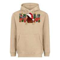 Mushroom Western Mom With Woman In Santa Hat Heavyweight Hoodie - BundleAndBundleShop