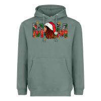 Sage Western Mom With Woman In Santa Hat Heavyweight Hoodie - BundleAndBundleShop