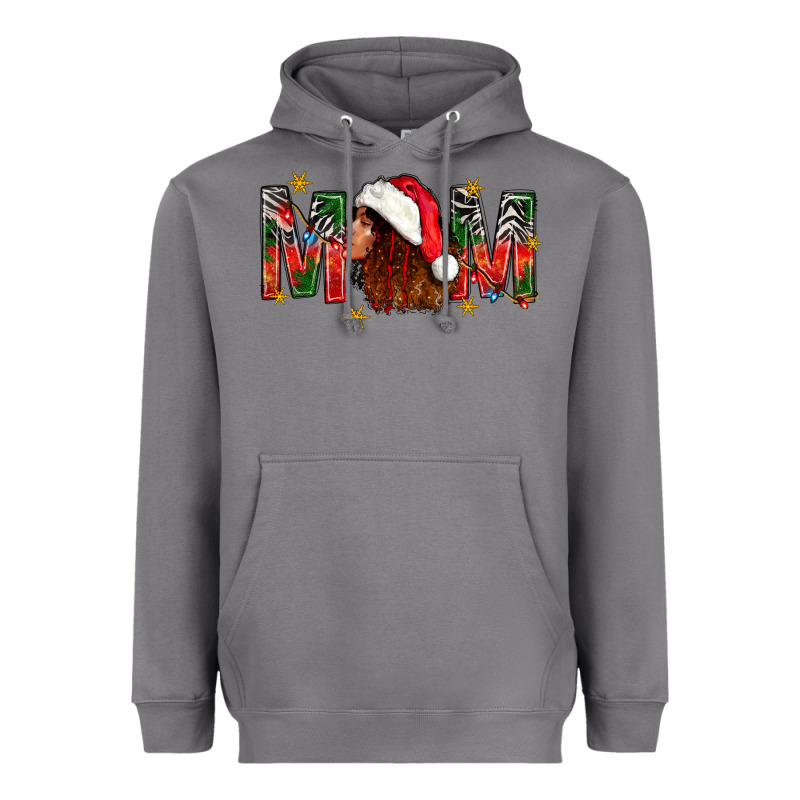 Western Mom With Woman In Santa Hat Heavyweight Hoodie by BundleAndBundleShop | Teevron