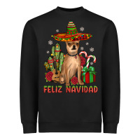 Black Chihuahua feliz navidad Heavyweight Sweatshirt - JahusDesignShop