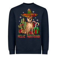 Navy Chihuahua feliz navidad Heavyweight Sweatshirt - JahusDesignShop