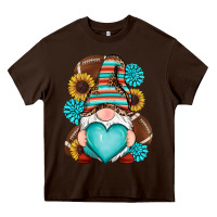 Chocolate Brown western football gnomes Heavy Core Tee - RanaPortraitStore