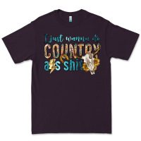 Plum i just wanna do country Premium Tee - texasbilliewilder