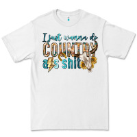 White i just wanna do country Premium Tee - texasbilliewilder