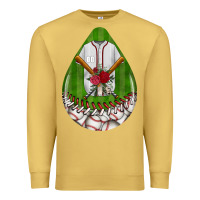 Antique Gold baseball and western roses teardrop  2 Premium Sweatshirt - BundleAndBundleShop