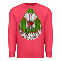Cardinal baseball and western roses teardrop  2 Premium Sweatshirt - BundleAndBundleShop