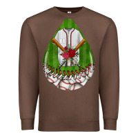 Chestnut baseball and western roses teardrop  2 Premium Sweatshirt - BundleAndBundleShop