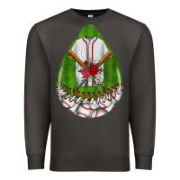 Smoke baseball and western roses teardrop  2 Premium Sweatshirt - BundleAndBundleShop