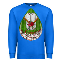True Royal baseball and western roses teardrop  2 Premium Sweatshirt - BundleAndBundleShop